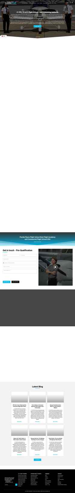 Снимак екрана www.flightschoolusa.com