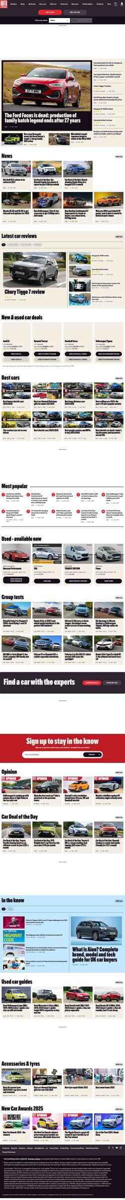 Captura de pantalla www.autoexpress.co.uk
