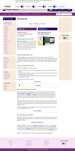 Skærmbillede www.purplemath.com