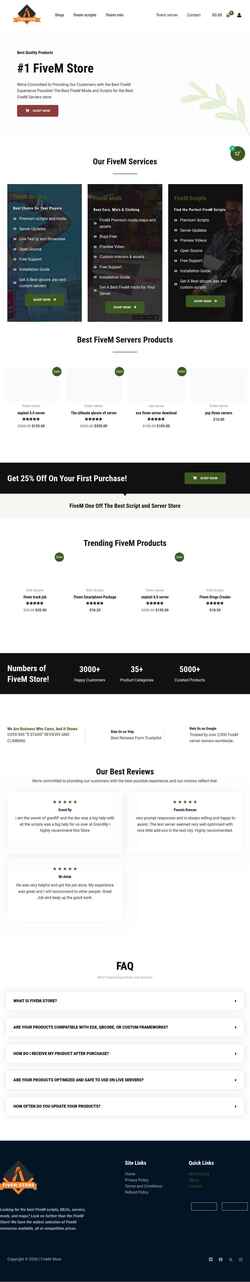 Zrzut ekranu www.fivem.store