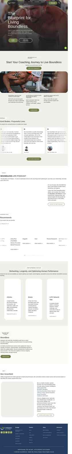 Captura de pantalla bengreenfieldlife.com