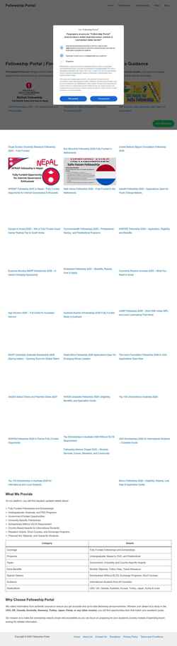 Скриншот fellowshipportal.com
