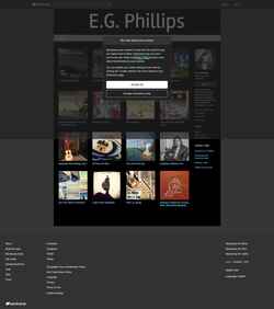Snímka obrazovky egphillips.bandcamp.com