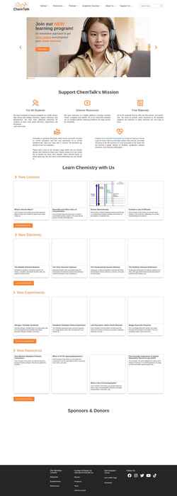 Posnetek zaslona chemistrytalk.org