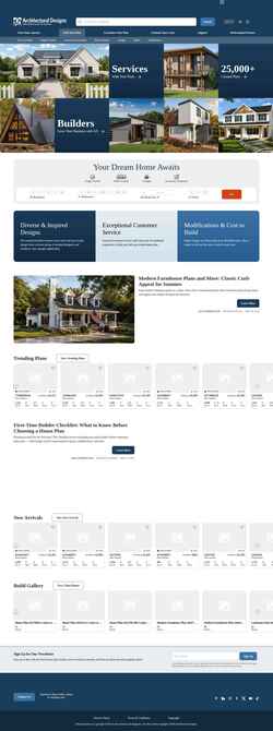 Zrzut ekranu www.architecturaldesigns.com