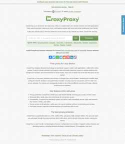 Screenshot www.croxyproxy.net