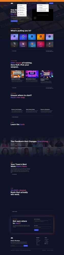 Screenshot www.schoolofmotion.com