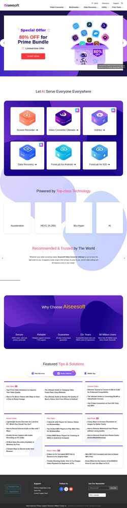 Снимак екрана www.aiseesoft.com