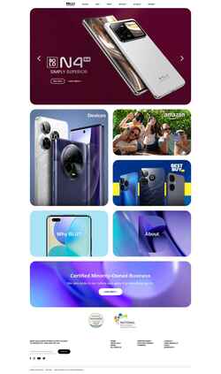 スクリーンショット www.bluproducts.com