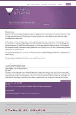 Snimka zaslona www.asexuality.org