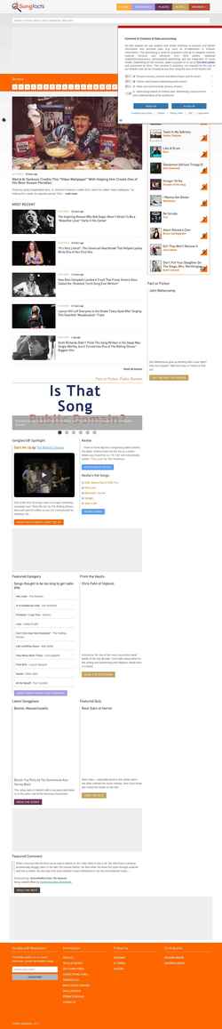 スクリーンショット www.songfacts.com