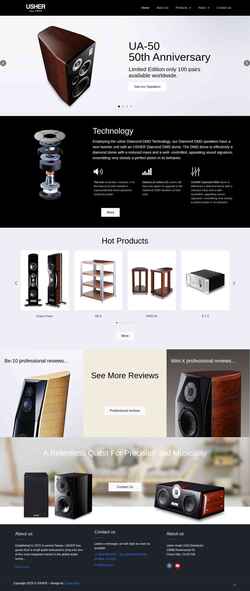 Снимак екрана usheraudio.us