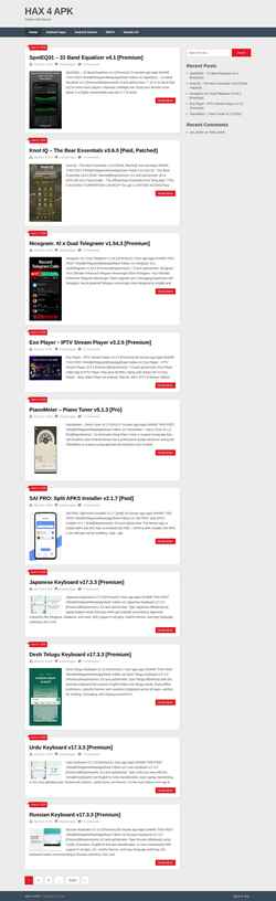 Skærmbillede hax4apk.net
