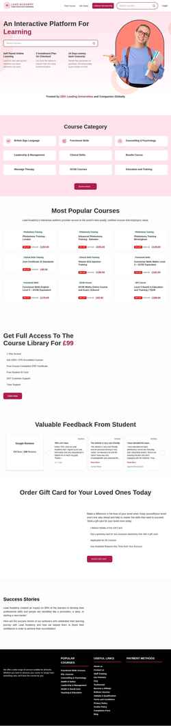 Screenshot lead-academy.org