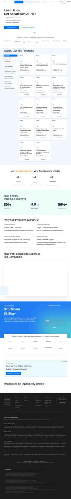 Snímka obrazovky www.simplilearn.com