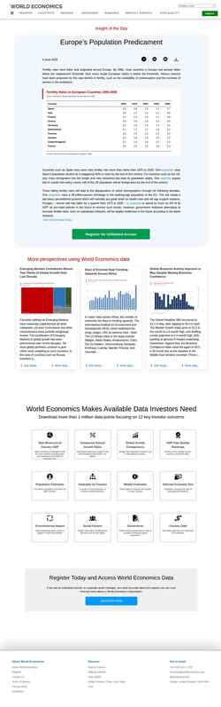 Снимак екрана www.worldeconomics.com