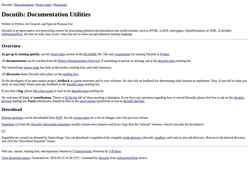 Skärmdump docutils.sourceforge.io