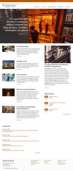 Снимак екрана www.cs.utexas.edu
