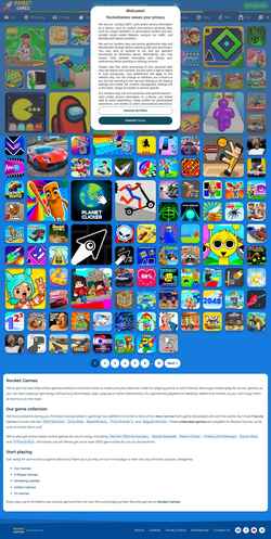 Captura de pantalla www.rocketgames.io