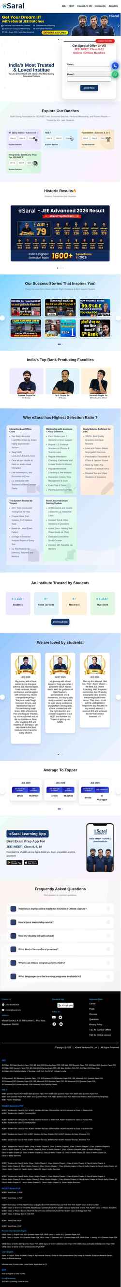 Screenshot www.esaral.com