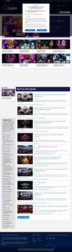 Captura de pantalla versetracker.com