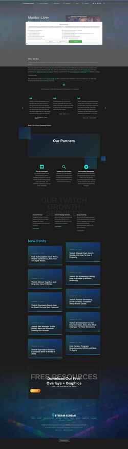 Снимак екрана www.streamscheme.com