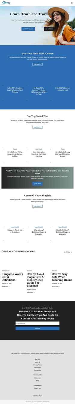 Екранна снимка www.dotefl.com