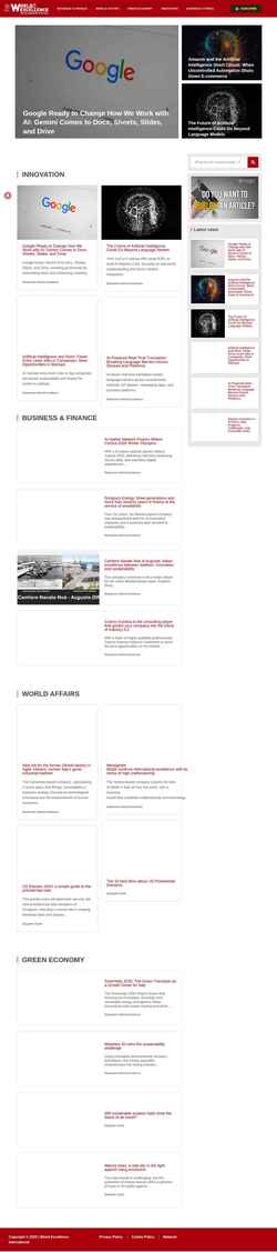 Captura de pantalla www.worldexcellence.com