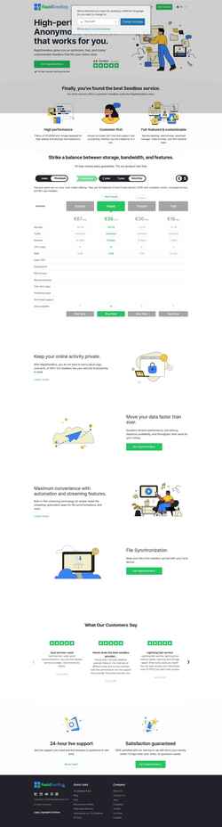 Captura de pantalla www.rapidseedbox.com