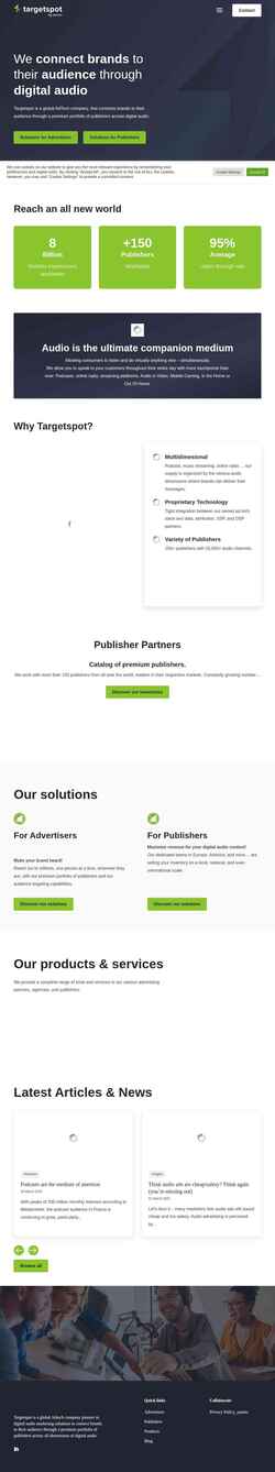 Screenshot www.targetspot.com