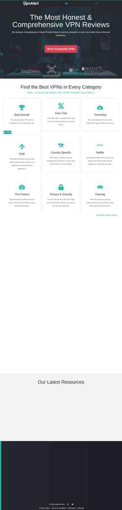 Screenshot vpnalert.com