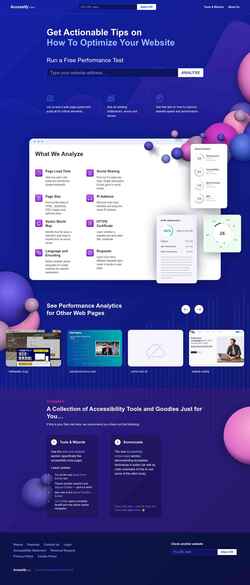 Snímka obrazovky www.accessify.com