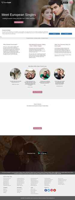 Снимак екрана www.eurocupid.com
