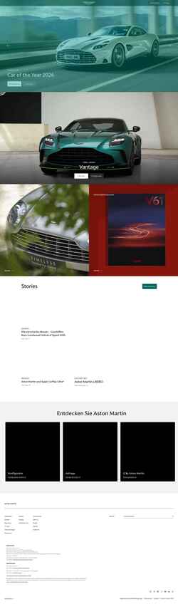 Captura de pantalla www.astonmartin.com