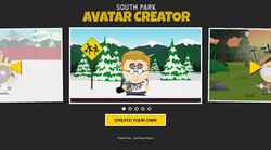 Captura de pantalla avatar.southparkstudios.co.uk