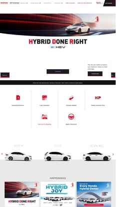 Captura de pantalla www.honda.com.my