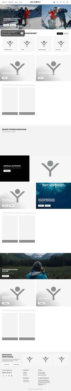 Posnetek zaslona www.stayer.su