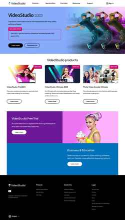 Schermafbeelding www.videostudiopro.com
