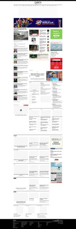 Ekran görüntüsü www.dawn.com