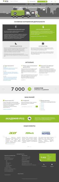 Snímek obrazovky www.ifcg.ru