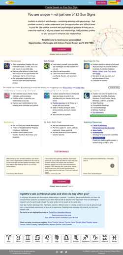 Schermata myastro.com