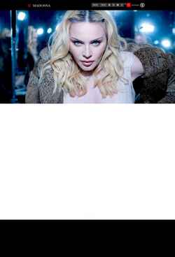 Screenshot www.madonna.com
