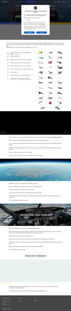Captura de pantalla www.geo-fs.com