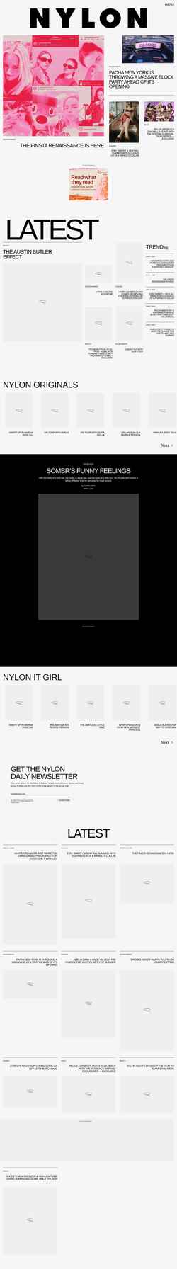Captura de pantalla www.nylon.com