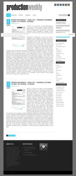Captura de pantalla www.productionweekly.com