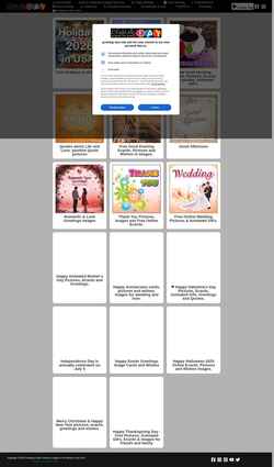 Captura de pantalla greetings-day.com