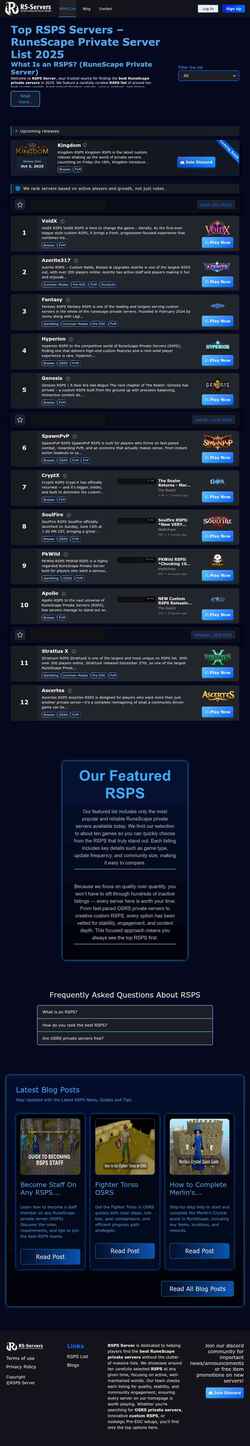 Captura de pantalla rsps-server.com