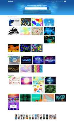 Captura de pantalla www.brusheezy.com