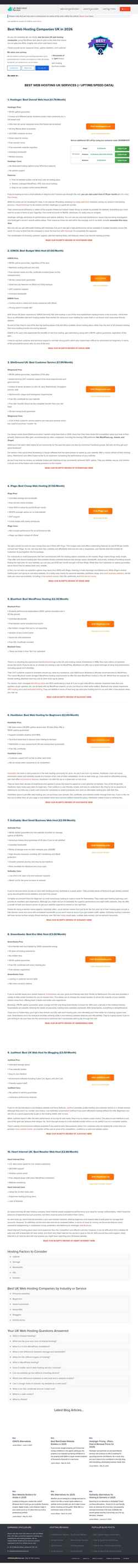 Screenshot www.ukwebhostreview.com