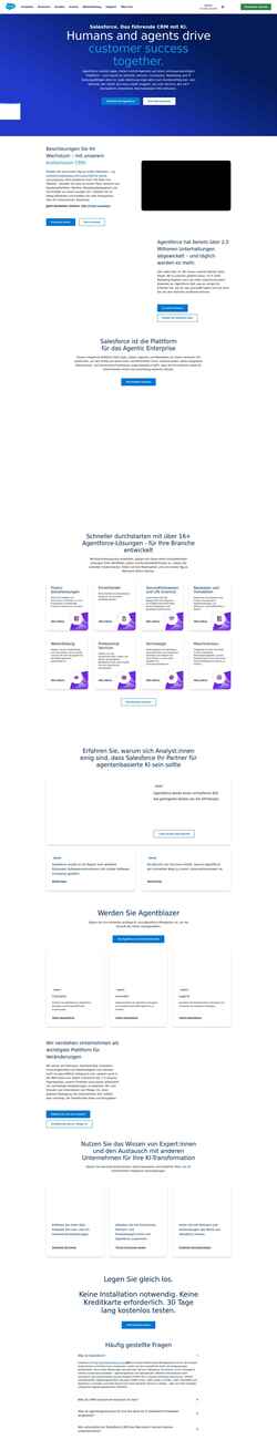 Posnetek zaslona www.salesforce.com
